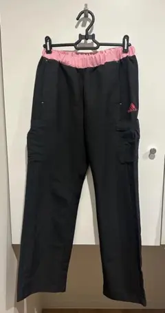 adidas ジャージパンツ ブラック/ピンク