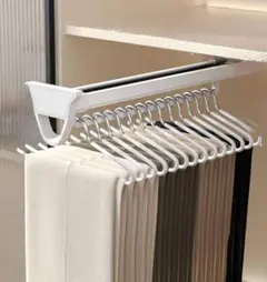 伸縮式パンツハンガー 引き出し式クローゼットロッド