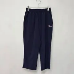Y399 FILA フィラ　クロップド丈パンツ　Ｍ　ネイビー　スポーツウェア