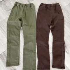 双子　コーデ　シ・シュ・ノン　SKAPE パンツ　ズボン　長ズボン　2枚セット