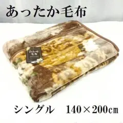 新品　激安処分品　柄お任せ　衿付き　2枚合わせ　毛布　シングル　マイヤー　洗濯可