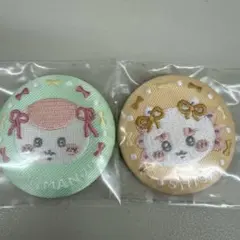 ちいかわ 刺繍缶バッジビスケット2 くりまんじゅう　シーサー　まとめ売り