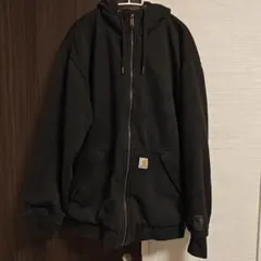 Carhartt ブラック フード付きパーカー Lサイズ（大きめ）