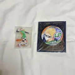 ハイキュー! 月島蛍 バースデイ缶バッジ アクリルスタンド