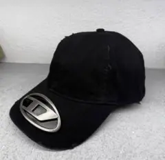 DIESEL ブラック ベースボールキャップ