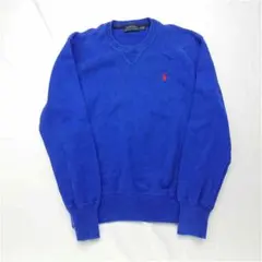 ★POLO RALPH LAUREN コットンニット ブルー系