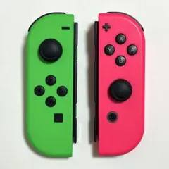 ジャンク品 ジョイコン Joy-Conセットスプラトゥーンカラー 緑 ピンク