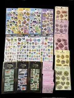 平成はっぴ〜フォン　4サイズステッカー　大人の図鑑タイルシールなど計20枚セット