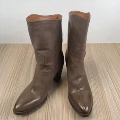 SARTORE レザーショートブーツ チャンキーヒール サイズ37 1/2のサムネイル
