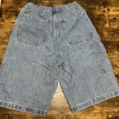 美品　デニム ハーフパンツ 160サイズ