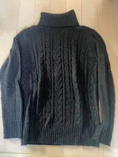 メンズタートルネックニット