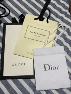 GUCCI, Jo Malone, Dior 紙袋 3点セット