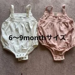 SHEIN ベビー キャミロンパース2枚セット 6-9ヶ月のサムネイル