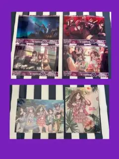 アンティーカ　カフェ　クリアファイル2点＋アンティーカクリアシート４枚　計6点