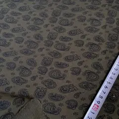 １枚限定 ペイズリー柄 裏毛ニット 生地