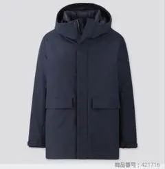 UNIQLO ハイブリッドダウンパーカー　ネイビー　Lサイズ　アウター　コート