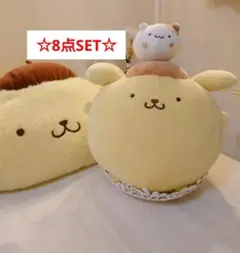 【新品タグ付】まんまるシリーズ ぬいぐるみ ポムポムプリン 8点まとめ売り☆