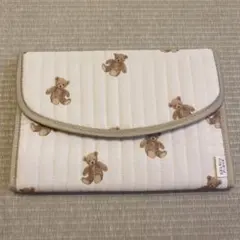 【未使用　美品】ジェラートピケ　ジェラピケ　母子手帳ケース クマ
