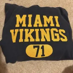Champion MIAMI VIKINGS パーカー Mサイズ ブラック