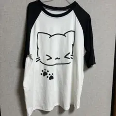 ねこ 平成 萌え Tシャツ y2k サブカル系 地雷系 ゆったり Sサイズ