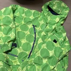 blue bloodスノーボードウェア 緑色ドット