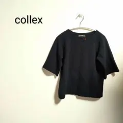 S1196 collex 半袖Tシャツ 黒 シンプル 無地