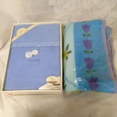 西川、森英恵、ウール入り毛布2枚