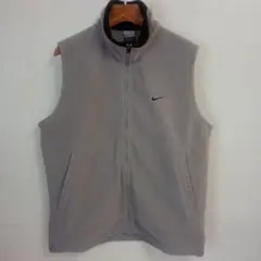 ナイキ NIKE フリースベスト メンズM スウォッシュ刺繍ロゴ