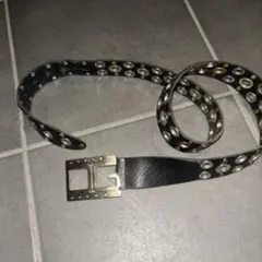 D&G DOLCE&GABBANA archive スタッズベルト 黒