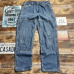マ*ー様 Dickies ディッキーズ ダブルニー デニム ワークパンツ W36