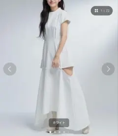 【新品】キュメリ　サイドカットワンピース　Мサイズのサムネイル