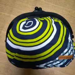 African gazelle ストライプがま口財布