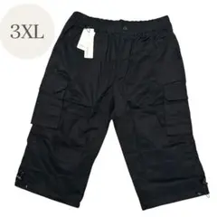 カーゴパンツ 多ポケット オーバーサイズ ゆったり 黒 シンプル 3XL