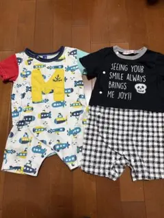 男の子　ロンパース 70 80 2枚セット