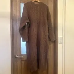 ニットワンピ　ブラウン　フリークスストア