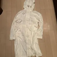 ユニクロ　オーバーサイズロングパーカ　白