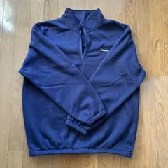 ネイビー ハーフジップ トレーナー