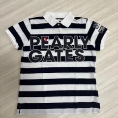PEARLY GATES 30周年 ボーダーポロシャツ ネイビー サイズ5 | Mercari