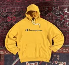 champion チャンピオン ヘビーウェイト パーカー マスタード XL