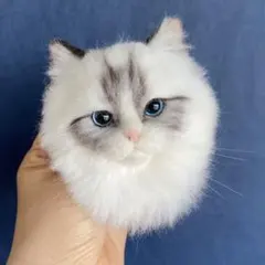シャム ねこ 猫 ハンドメイド ぬいぐるみ 作家 アートドール