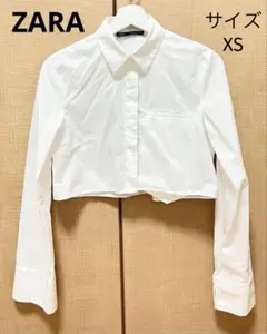 ZARA ショート丈シャツ　XSサイズ