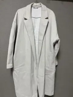 ZARA コート　ベージュ Sサイズ　ボタンレス