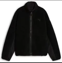 新品★PUMA リバーシブル シェルパジャケット M★ボアジャケット ブラック黒