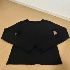 長袖カットソー ブラック