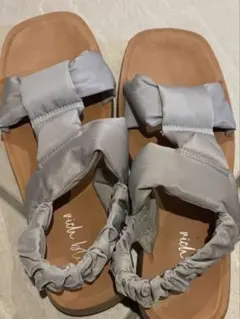 リボン付き　サンダル　厚底