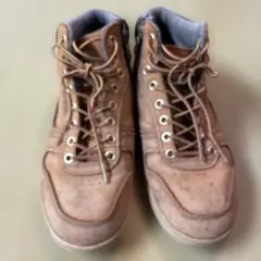 VANS ベージュ ハイカットシューズ