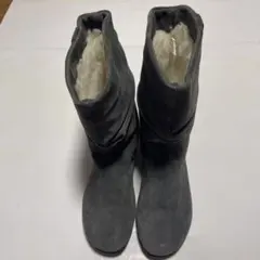 emu スエード ムートンブーツ グレー サイズ: 25cm