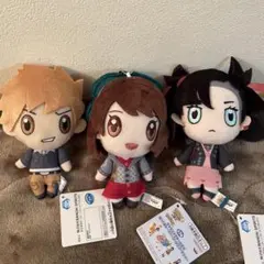 ポケモンマスターズEX　ぬいぐるみ　マリィ　ユウリ　グリーン 3種セット