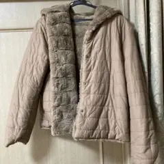 リバーシブル フード付きジャケット ベージュ