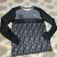 PUMA サッカー 長袖シャツ グレー/ブラック